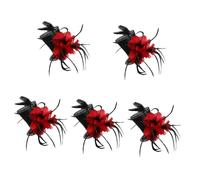 Healeved 5 Mini Sombreros De Copa Diadema Sombrero De Copa Pequeño Diadema Para Mujer Sombrero De Circo Disfraz Banda Para El Cabello