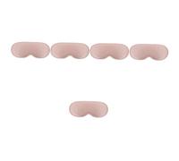 Healeved 5 Piezas Antifaz Opaco 3d Filtro De Pantalla De La Lámpara De La Vendimia Soporte Único Ojo Elevador Filtro De Aire Automotriz Spa Rosa Espuma Viscoelástica De Rebote