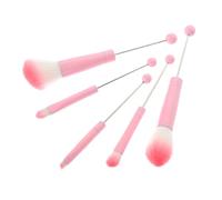 Healeved 5 Piezas Brochas De Maquillaje Para Rostro Difuminar Maquillaje Brochas Faciales Para Mujer Herramienta De Belleza Facial De Pinceles Femenino