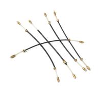 Healeved 5 Piezas de Cordal para Violín 4/4 y 3/4 Cuerda de Tripa y Nailon Repuesto Antideslizante para Violín y Viola Pequeña Accesorio Musical de Latón y Nylon 138 MM de Longitud