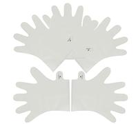 Healeved 5 Piezas de mano regla de mosaico macetero desmontable cuticle remover exfoliante manos de manos nutritivo exfoliantes para manos Tela no tejida PE+PP