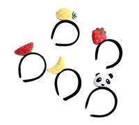 Healeved 5 Piezas Diadema de Frutas para Fiesta Accesorio Divertido de Pelo con Diseño de Piña y para Cosplay y Fotografía Diadema Ligera y
