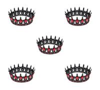 Healeved 5 Piezas Diadema Tiara Barroca Vintage para Mujer, Aleación,