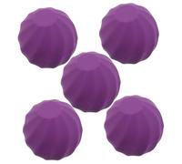 Healeved 5 Piezas Estuche Esférico Para Lápiz Labial Envases Cosméticos Rellenables Tubos Exprimidores De Brillo Labial Caja Aislante