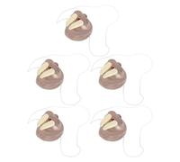 Healeved 5 Piezas Narices Simuladas de Animal Divertidas para Disfraz Accesorio de Nariz de Animal Falsa Realista para Fiesta Carnaval Halloween y Navidad Prop para Cosplay de Criatura