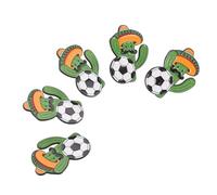 Healeved 5 Piezas Pin Conmemorativo Copa 2026 en Forma de Cactus Verde de Aleación, Accesorio Decorativo para Sombreros y Mochilas en Fiestas de Fútbol