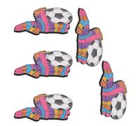 Healeved 5 Piezas Pin de Aleación Estilo Piñata para Mochila y Bolsa, Decoración Versátil Valor Conmemorativo para Fanáticos del Fútbol en 2026, Adecuado para Fiestas Deportivas