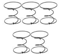 Healeved 5 Piezas Resortes de Repuesto para Sofá y Silla de Acero Negro, Reparación de Tapicería, Soporte Resistente para Cojines y Restauración de Muebles