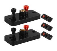 Healeved 5 Piezas Soporte para Bombillas E10 de Plástico y Cobre para Pruebas Científicas Montajes en Cadena y Paralelo, Base Estable para Laboratorios E Instituciones de Investigación