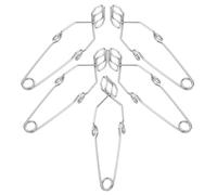 Healeved 5 Pinzas Metálicas para Tubos de Ensayo Grandes de 14,5 Cm, Abrazaderas de Resorte de Acero Inoxidable para Soporte de Laboratorio, Gradilla Multiusos para Experimentos
