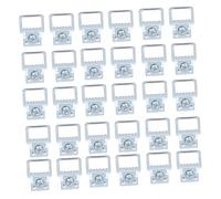 Healeved 50 Ganchos para Colgar Cuadros y Marcos de Fotos Aleación de Aluminio L en Forma de Gancho Kit de 50 Piezas para Montaje en Pared en Hogar y Oficina