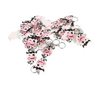 Healeved 50 Piezas Llaveros de Vaca Kawaii de Pack Colgantes de para Decoración de Claves y Adornos para Fiesta y Hogar