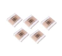 Healeved 500piezas Bastoncillos De Algodón De Madera Hisopos De Doble Punta y Absorbentes Para Limpieza y Cuidado Personal