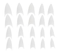 Healeved 500piezas Uñas Postizas De Manicura De Uñas Puntiagudas Suministros De Manicura Diy Para Mujeres y Niñas