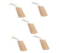 Healeved 5piezas Esponja Exfoliante De Ducha Alfombrilla De Baño De Material Amigable La Piel Para Espalda y Cuerpo Diseño De Lazo Para Almacenamiento Rápido y Secado Genera Rica Jabón