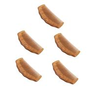 Healeved 5piezas Peine Sándalo Compacto Diseño Ergonómico y Forma De Dragón Peine Masajeador Para Tipo De Cabello De Viaje