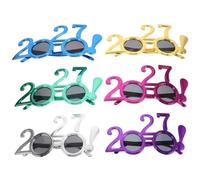 Healeved 6 gafas de Año Nuevo 2027: Gafas de Feliz Año Nuevo - de sol novedosas con el número 2027 - Accesorios de fotografía novedosos para la decoración de la fiesta de graduación de 2027