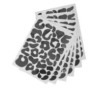 Healeved 6 Hojas Pegatinas de Fieltro Autoadhesivas Patrón de Vaca para Decoración de Halloween y Ropa, Adhesión Segura y Uso en Múltiples Superficies de Tela y Disfraces
