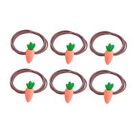 Healeved 6 Lazos Elásticos para El Pelo de Zanahoria Elegantes para Niñas Cuerda de Moda