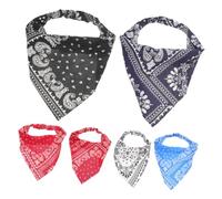 Healeved 6 Pañuelos Triangulares Elásticos Cabello Cintura De Paisley, Surtido De Colores Variados, Para Mujeres y Adolescentes, Uso Diario y Fiestas, Accesorio Cómodo y Moderno