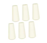 Healeved 6 Perillas de Madera Beige Borlas para Persianas Romanas, Accesorio para Tirador de Cordón de Ventana, Paquete de 6 Unidades, Adecuado para Cortinas y Ventiladores