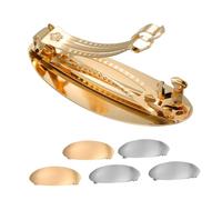 Healeved 6 Piezas Clips para Mujer Pasadores Ovalados de Metal Francés Accesorios Elegantes para Cabello Grueso para Bodas y Diario