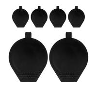 Healeved 6 Piezas Cubierta Protectora de Plástico Negra para Cerraduras Eléctricas y Armarios de Control, Resistente Lluvia y Polvo, Tapa para Cubo de Basura en Gabinetes de Distribución