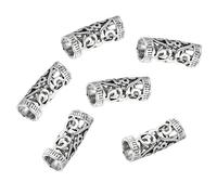 Healeved 6 Piezas De Tocados Huecos Retro Para El Cabello Anillos Para Anillos Para El Cabello Huecos Accesorios Para Trenzas Joyería Para El Cabello De Mujer Herramienta Para