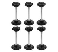 Healeved 6 Piezas de Tornillos M6x50 Perilla de Flor de Ciruelo para Andadores, Repuestos Moleteados de Mano, Accesorios Compatibles para Andadores de Personas Mayores, Montaje