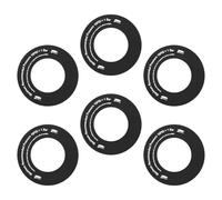 Healeved 6 Piezas Junta de Válvula para Colchones Hinchables Tablas de Paddle Surf y Kayaks Accesorio Redondo de Repuesto Negro para Señalización de Presión