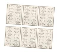 Healeved 6 Piezas Peeling De Labios Para Práctica Piel De Práctica Artificial De Suministros De Maquillaje De Doble Cara Para Formación De Maquillaje Permanente