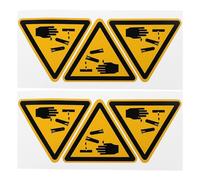 Healeved 6 Piezas Pegatina de Advertencia Autoadhesiva para Seguridad Industrial Señal de Precaución, Resistente y Fácil de Aplicar en Maquinaria y Equipos