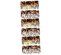 Healeved 6 Piezas peine de acetato peines para el cabello de las mujeres desenredar s para mujer madera de madera s de peluquería s mojados plato de vinagre