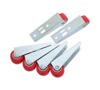 Healeved 6 Piezas Ruedas y Control Direccional Fácil Soporte Antideslizante Material de Goma y Hierro para Puertas Corredizas para Divisores de Habitación y Portones Deslizantes