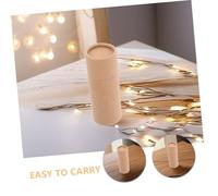 Healeved 6 Piezas Tubos de Cartón Kraft para Embalaje de Botellas de Aceite Esencial Portátiles y Seguros Envases Redondos con Tapa de Unidades para Bálsamo Labial y Almacenamiento Pequeño