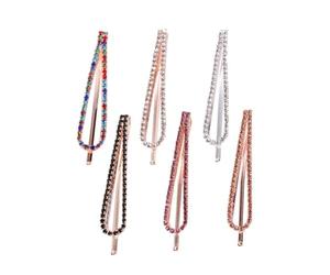 Healeved 6 Pinzas Pelo de Cristal Diseño Geométrico, Fácil de Colocar y Buen Agarre, Accesorios Elegantes para Mujeres y Niñas en Bodas y Eventos