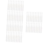Healeved 60 Piezas Microcepillo Para Cejas Con Tapa Peine Para Cejas Mini Ceja Frente Micro Cepillos Peine De Pestañas Mini Brocha De Maquillaje Máquina Bottes Spooly Polipropileno