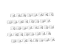 Healeved 60piezas Botella de Tóner Tapa de Aluminio de Reemplazo de Tapa de Rosca Prueba de Fugas Tapón de Rosca de Repuesto para Botellas de Vidrio y Loción