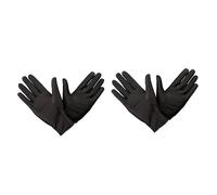 Healeved 6pares Guantes De Etiqueta Para Joyería De Guantes De Spandex Elástico Transpirables y Cómodos Para Inspección De Joyería y Uso Diario Negro