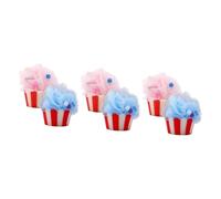 Healeved 6piezas Bolas De Ducha Esponjas De Baño Forma De Helado De Exfoliantes y Suaves Para Hombres Limpieza Profunda y Rica Para Fiestas y Celebraciones