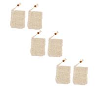 Healeved 6piezas Bolsas De Jabón Espumosas Para Ducha Soporte De Jabón Seco y Almacenamiento Para Viajes y Uso Hogar Beige