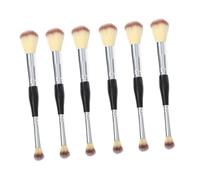 Healeved 6piezas De Maquillaje De Doble Cabeza Para Difuminar y Aplicar Blush De Maquillaje Para Mujeres