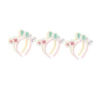Healeved 6piezas Diadema De Mahjong Creativa Para Maquillaje y Lavado Facial Accesorios De Pelo De Felpa Para Mujeres