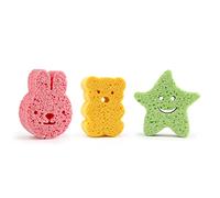 Healeved 6piezas Esponjas De Baño Para Bebés Esponjas De Loofah Naturales Formas De Animales Estrella Oso Conejo Suaves y Seguras Para Baño Infantil Absorbentes Secado Rápido