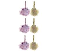 Healeved 6piezas Esponjas De Ducha Exfoliantes Para Niño Niña Loofahs De Baño De Caricatura Suaves y Efectivas Para Baños Divertidos Ahorra Espacio y Crea Burbujas Ricas