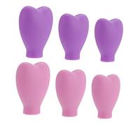 Healeved 6piezas Fundas para Pinceles De Maquillaje Impermeables Protege Tus Brochas De Cosméticos Silicona Durable para Práctico y Conveniente