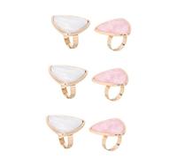 Healeved 6piezas Paletas De Arte Para Uñas De Resina Anillo Para Mezcla De Herramientas De Diseño De Uñas Para Fiesta y Eventos