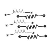 Healeved 6piezas Pendientes de Barra de Estilo Industrial Pendientes Industriales Únicos de Acero Inoxidable Diseño Moderno para Perforación de Orejas Uso Diario y Ocasiones Especiales