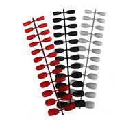 Healeved 72piezas Puntas De Uñas Postizas Diseño Elegante Para Manicura Para Salones y Casa Incluye Parches Adicionales y Variedad Para Mujeres