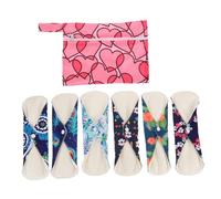 Healeved 7piezas Toallas Sanitarias Femeninas Compresas Almohadillas Lavables y Reutilizables